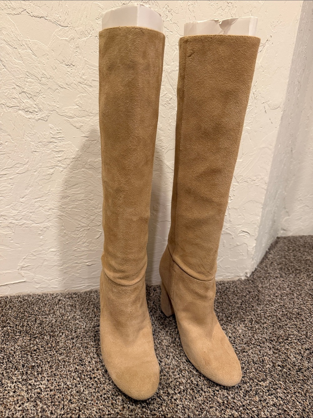 Sam Edelman Knee-High Suede Boots in Tan